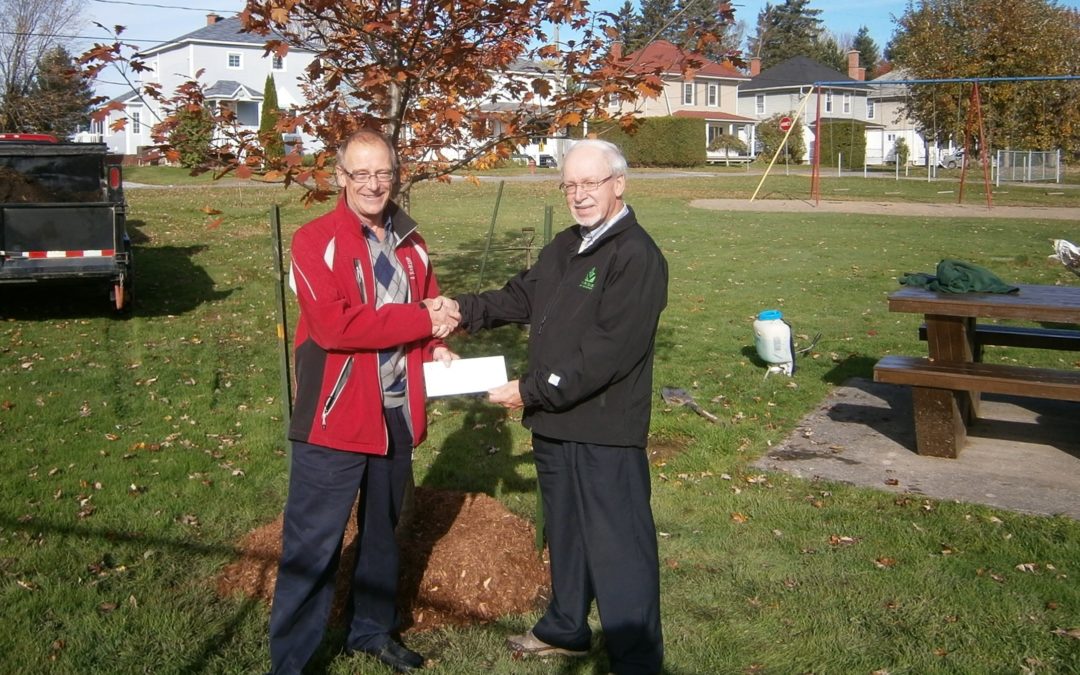 Financial Support to the City of East Angus for Tree Plantings