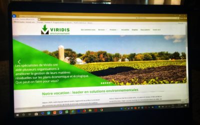 Un nouveau site Web pour VIRIDIS ENVIRONNEMENT